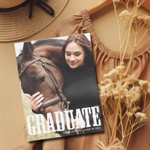 Cowgirl Afstuderen Foto landscript Afstuderen Aankondiging