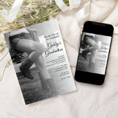Cowgirl and Fence Barn Party Graduation Invitation