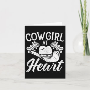 Cowgirl At Heart Western Rodeo Howdy Paardrijden Kaart