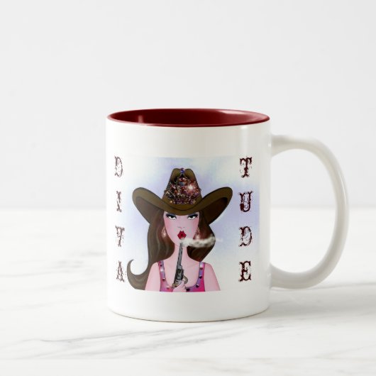 Cowgirl avec DIVAtude Mug (Droit)