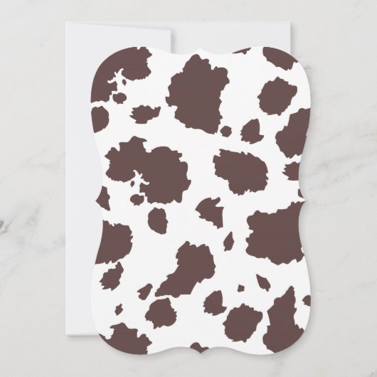 Cowgirl Baby shower Bandanna Tutu Kaart (Achterkant)