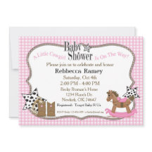Cowgirl Baby shower in roze pleisters