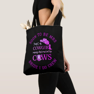 Cowgirl Bachelorette BRIDE I DO CREW Draagtas