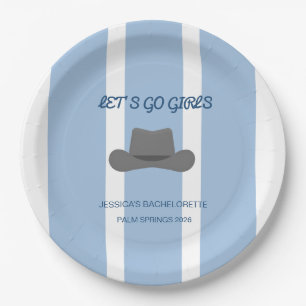 Cowgirl Bachelorette-feest papieren borden Bordje