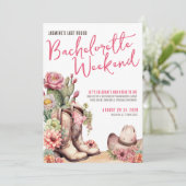 Cowgirl Bachelorette Party Kaart (Staand voorkant)