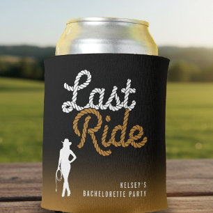 Cowgirl Bachelorette Party Laatste Rit Ombre Bruin Blikjeskoeler