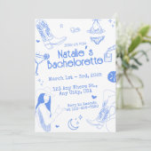 Cowgirl Bachelorette Weekend Kaart (Staand voorkant)