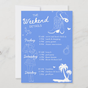 Cowgirl Bachelorette Weekend Kaart