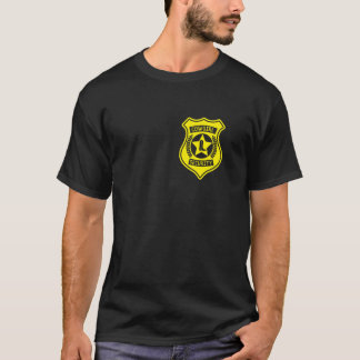 Cowgirl-beveiligingsbadge Halloween-kostuum voor v T-shirt