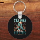 Cowgirl Bible Scripture Verse Western Jesus For Wo Sleutelhanger (Voorkant)