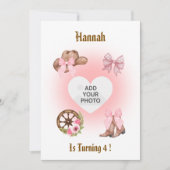 Cowgirl Birthday Invitation (Devant)