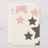 Cowgirl Birthday Pink Stars Invitation (Dos)