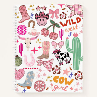 Cowgirl Blank Hardcover Spiral Notebook Notitieboek
