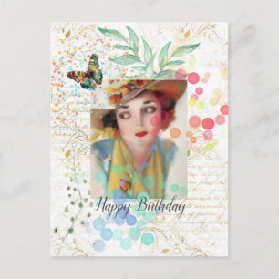 Cowgirl Bloesem Verjaardag Briefkaart