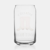 Cowgirl Boot | wortelbier Blikvorm Glas (Achterkant)