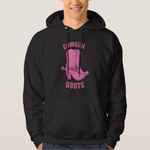 Cowgirl Boots Country Horse Rodeo Westerne prinses Hoodie