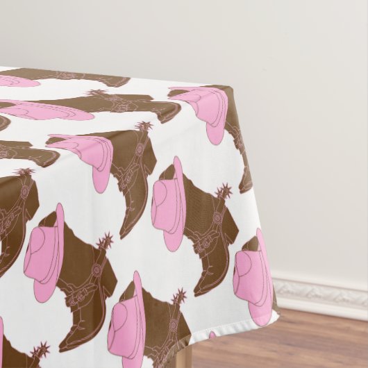 Cowgirl Boots Tafelkleed (Voorbeeld)