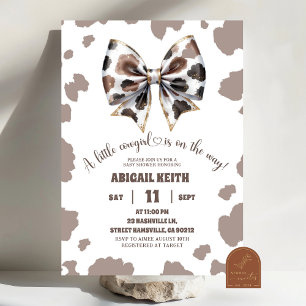 Cowgirl Bow Girl Eerste Rodeo Baby shower Kaart
