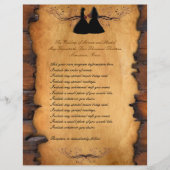 Cowgirl Brides Custom Lesbian Wedding Programs (Voorkant)