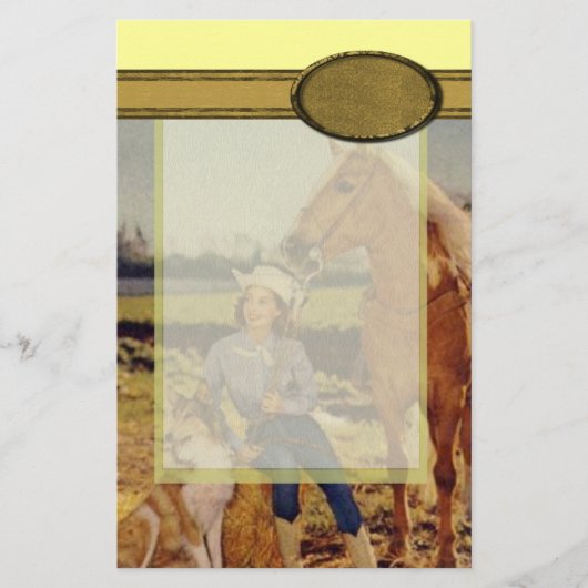  Cowgirl Briefpapier (Voorkant)