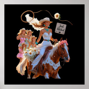 Cowgirl Bruid – Zomer Rit naar Liefde” Poster