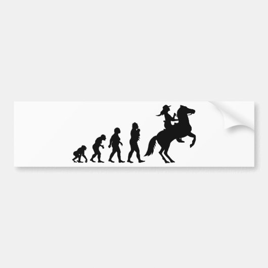Cowgirl Bumpersticker (Voorkant)