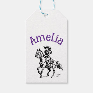 Cowgirl Cadeaulabel