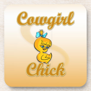 Cowgirl Chick Bier Onderzetter