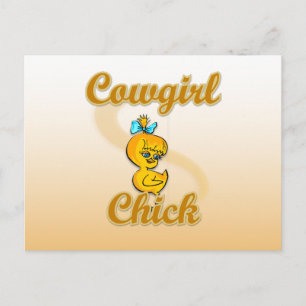 Cowgirl Chick Briefkaart