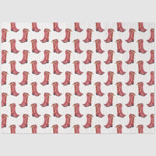 Cowgirl Christmas Waterverf Tissuepapier (Voorkant)