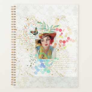 Cowgirl Collage in de Art Deco stijl. Planner