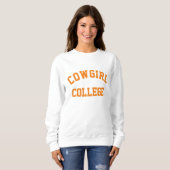 Cowgirl College Sweatshirt (Voorkant volledig)