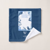 cowgirl côtière bleue (Gant de toilette)