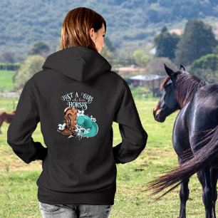 Cowgirl cowboy boots pet Girl Love paarden name Hoodie