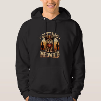 Cowgirl Cowboy Kat Krijgt Een Meowied Meowdy Vrijg Hoodie