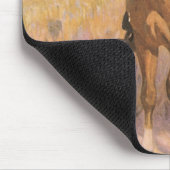 Cowgirl Cowboy, vrouw op paard van Dunton Muismat (Hoek)