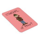 Cowgirl dans les tresses Premium Flexi Magnet (Côté Droit)