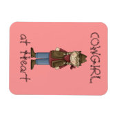 Cowgirl dans les tresses Premium Flexi Magnet (Horizontal)