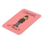 Cowgirl dans les tresses Premium Flexi Magnet (Côté Gauche)