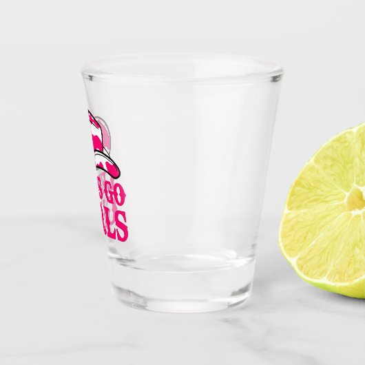 Cowgirl Disco Laatste Rodeo Bachelorette Shot Glas (Rechts)