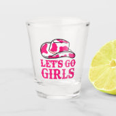 Cowgirl Disco Laatste Rodeo Bachelorette Shot Glas (Voorkant)