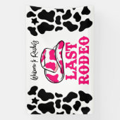 Cowgirl Disco Laatste Rodeo Bachelorette Spandoek (Verticaal)