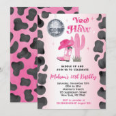 Cowgirl Disco Rodéo Occidentale Invitations d'anni (Devant / Derrière)