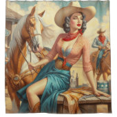  Cowgirl Douchegordijn (Voorkant)