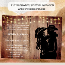 Cowgirl en Cowboy Cookout/BBQ Uitnodiging