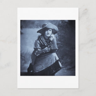  Cowgirl en haar zes schutter Briefkaart