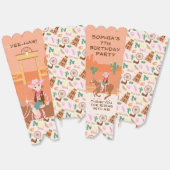 Cowgirl en paard Verjaardagsfeest Bedankdoosjes (Ongevouwen)