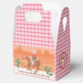 Cowgirl en paard Verjaardagsfeest Bedankdoosjes (Geopend)