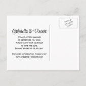 Cowgirl en zonnebloemen Western Save the Date Aankondigingskaart (Achterkant)