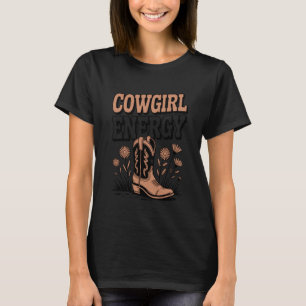 Cowgirl Energie Western Rodeo Vintage Western Stij T-shirt
